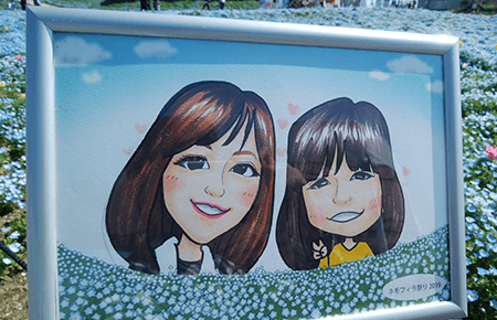 似顔絵コーナー